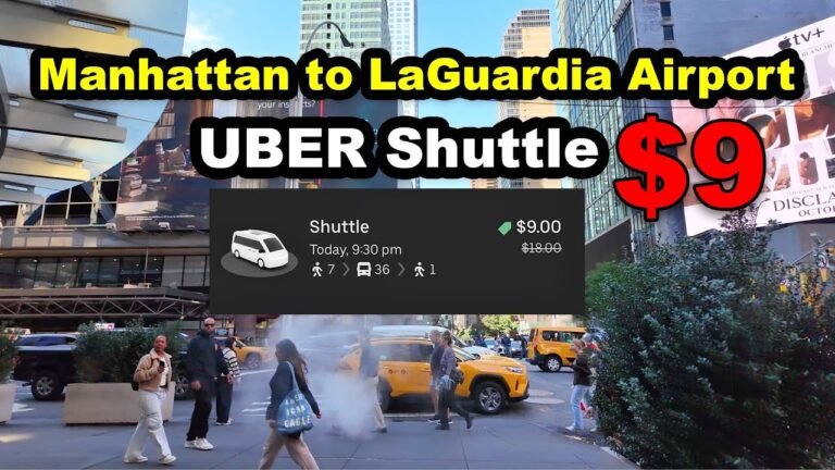 NYC’s Newest $9 Uber Shuttle NYC Midtown to LaGuardia Airport : Everything You Need to Know