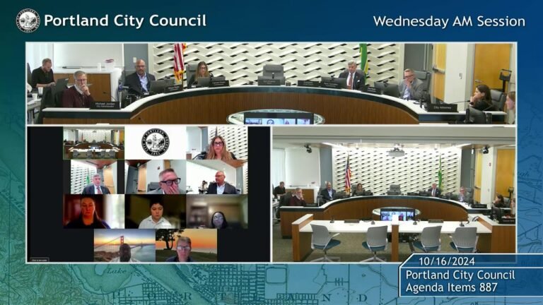 Portland City Council Meeting AM Session 10/16/24