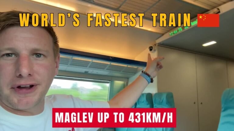 World’s fastest train! – Shanghai Maglev up to 431 km/h (268 mph) 🇨🇳