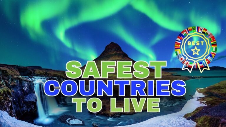 Safest Countries To Live 0% Crime Rate?! 2024 #fypシ゚viral #retireearly #safeliving