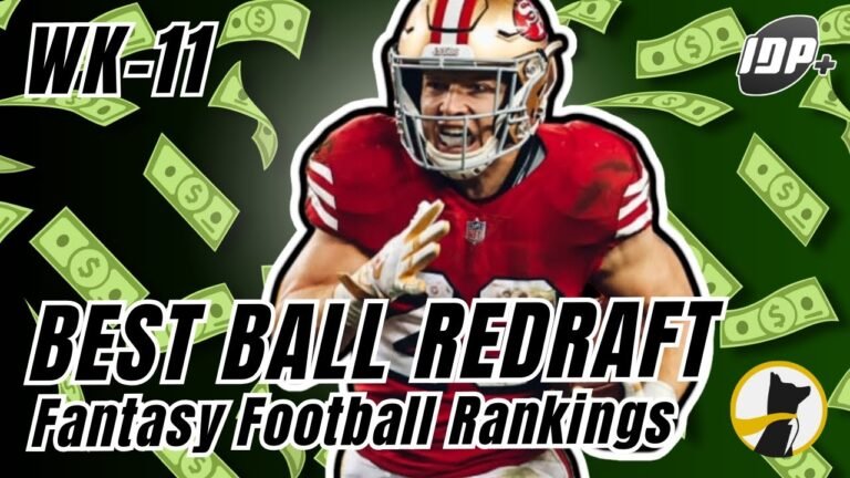 HOT NFL Week 11 Underdog Expert Fantasy Football Rankings!