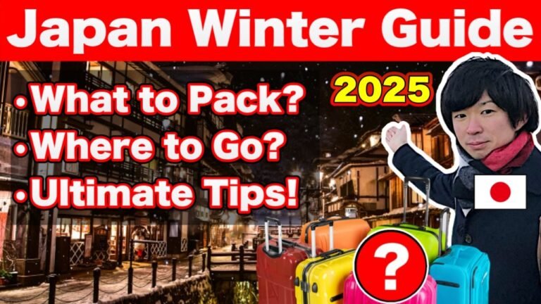 Japan Winter Travel 2024: What to Pack, Where to Go, and Key Tips, for Your First Winter in Japan