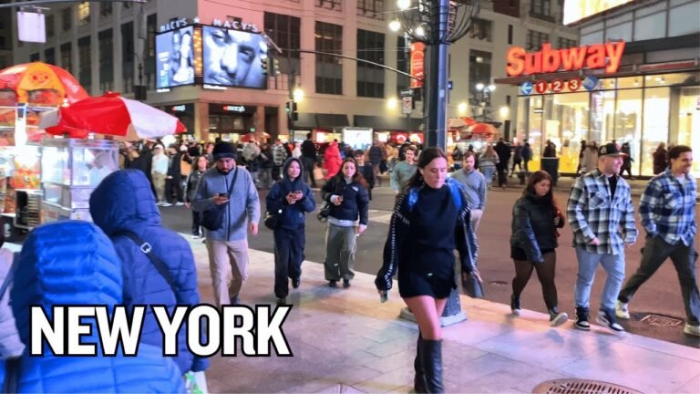 New York City 🗽 [4K] – Manhattan at NIGHT! Experience NYC