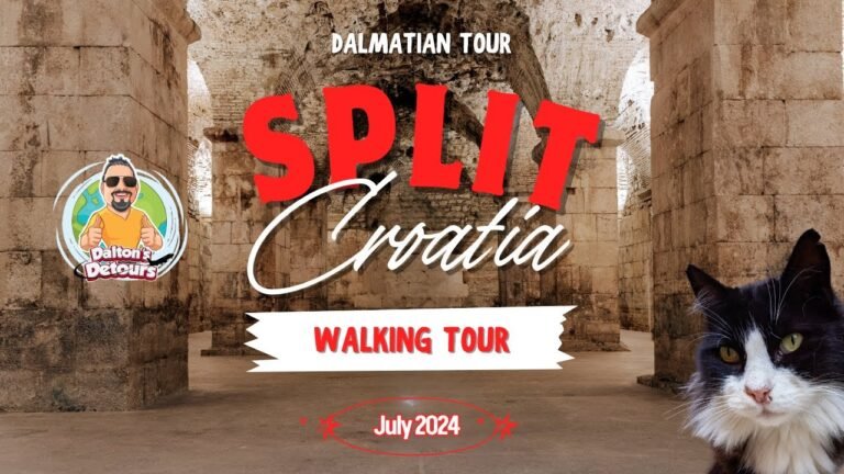 Walking Tour: Split, Croatia 🇭🇷 | Diocletian’s Palace, Old Town, and Cats!