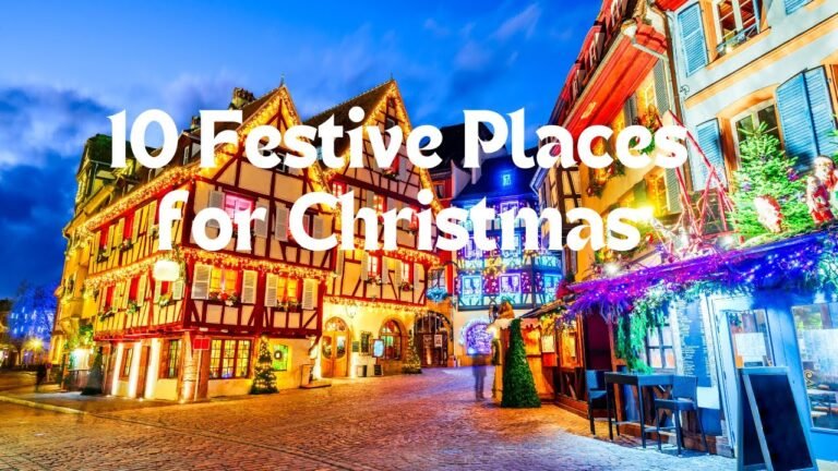 Discover 10 Festive Places to Celebrate Christmas #christmas #christmastravel